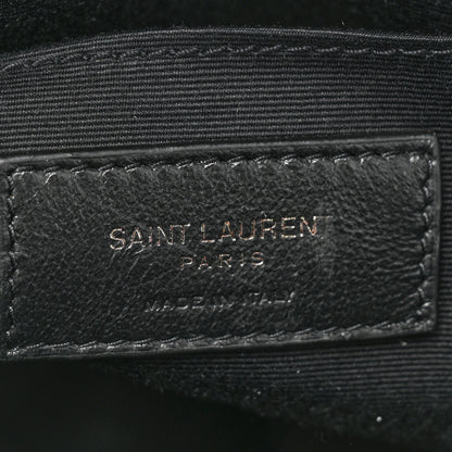 Saint Laurent Calfskin Matelasse Monogram Lou Camera Bag Granite 6 of 14