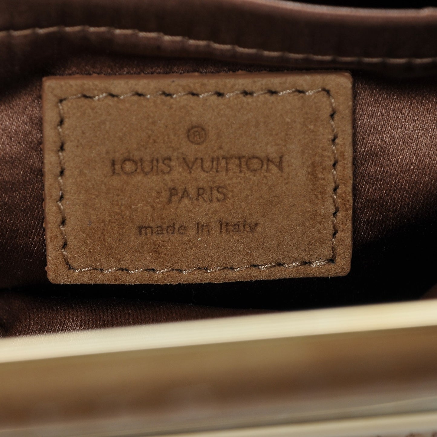 Suede Monogram Motard Afterdark Clutch Powder