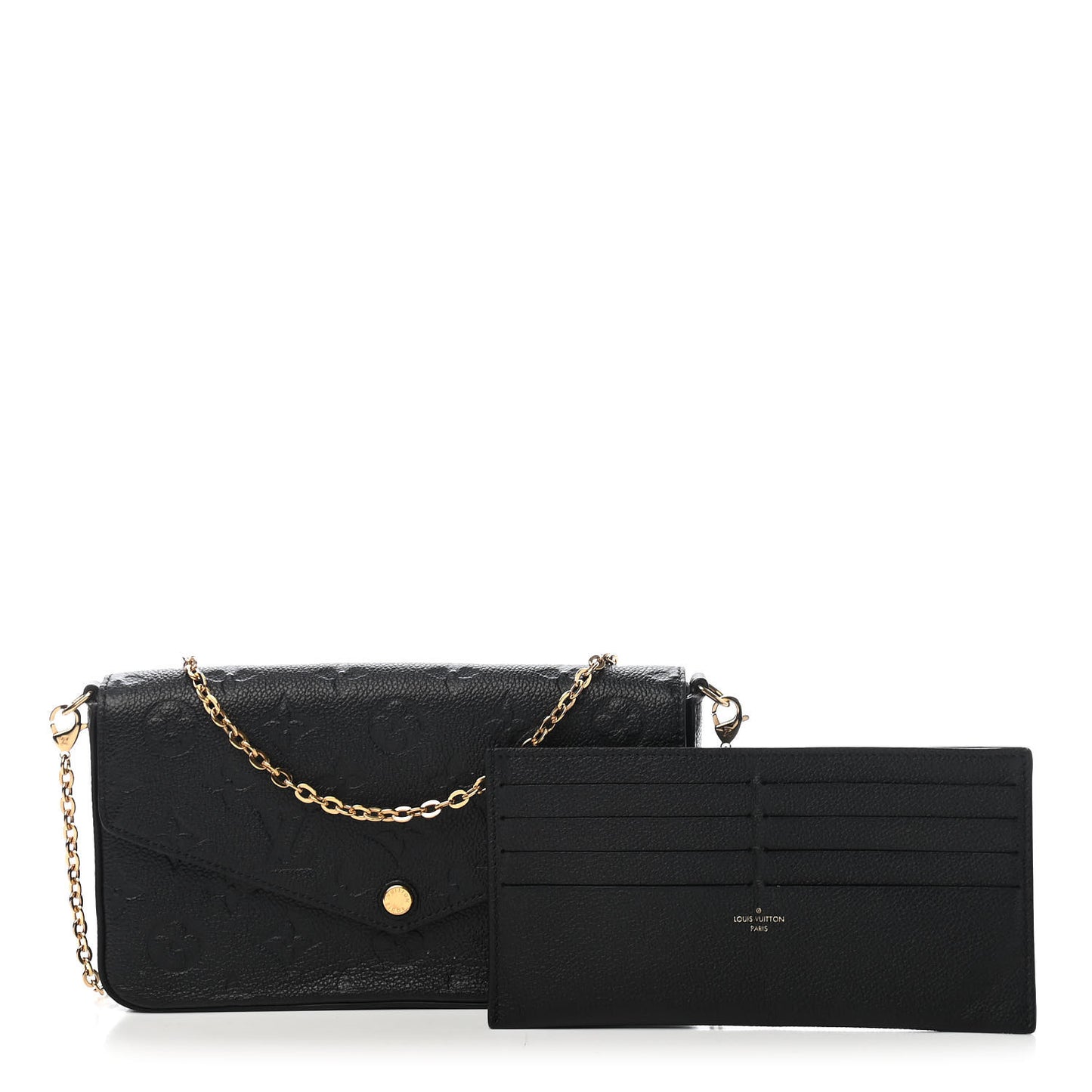 Empreinte Pochette Felicie Chain Wallet Black