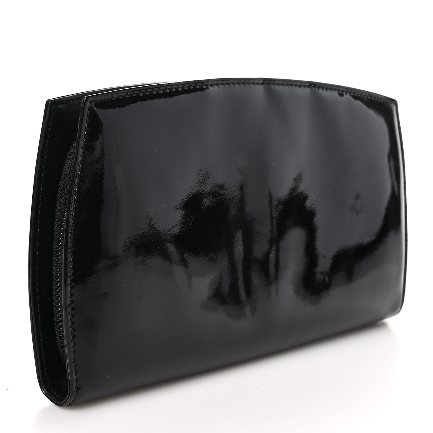 Patent Trousse Maquil Wallet Black