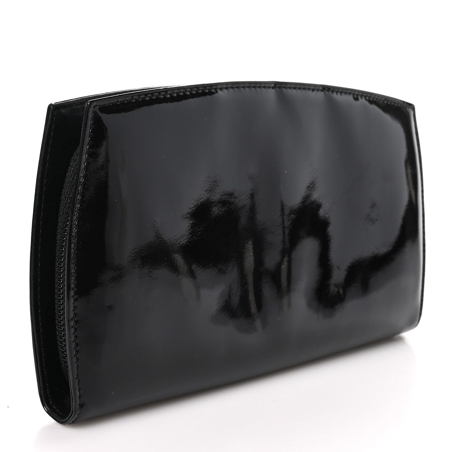 Chanel Patent Trousse Maquil Wallet Black 3 of 10
