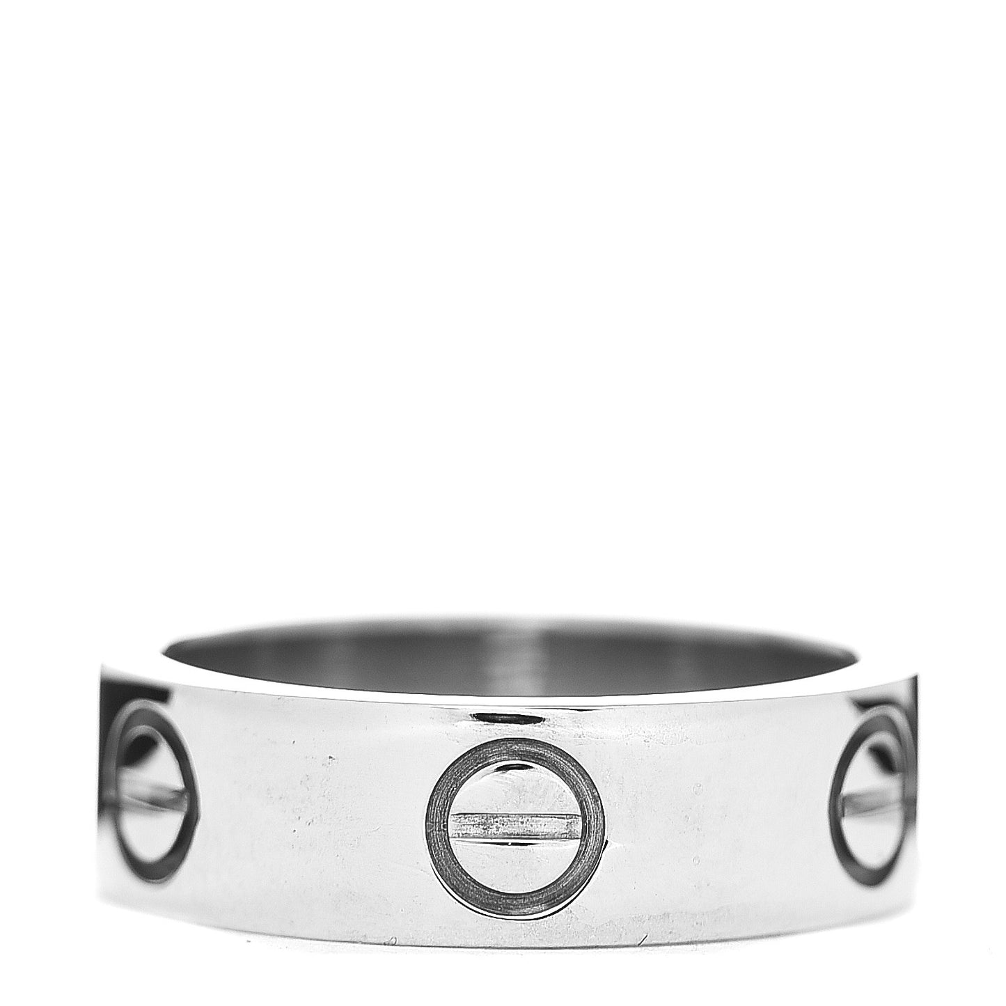 18K White Gold 5.5mm LOVE Ring 50 5.25