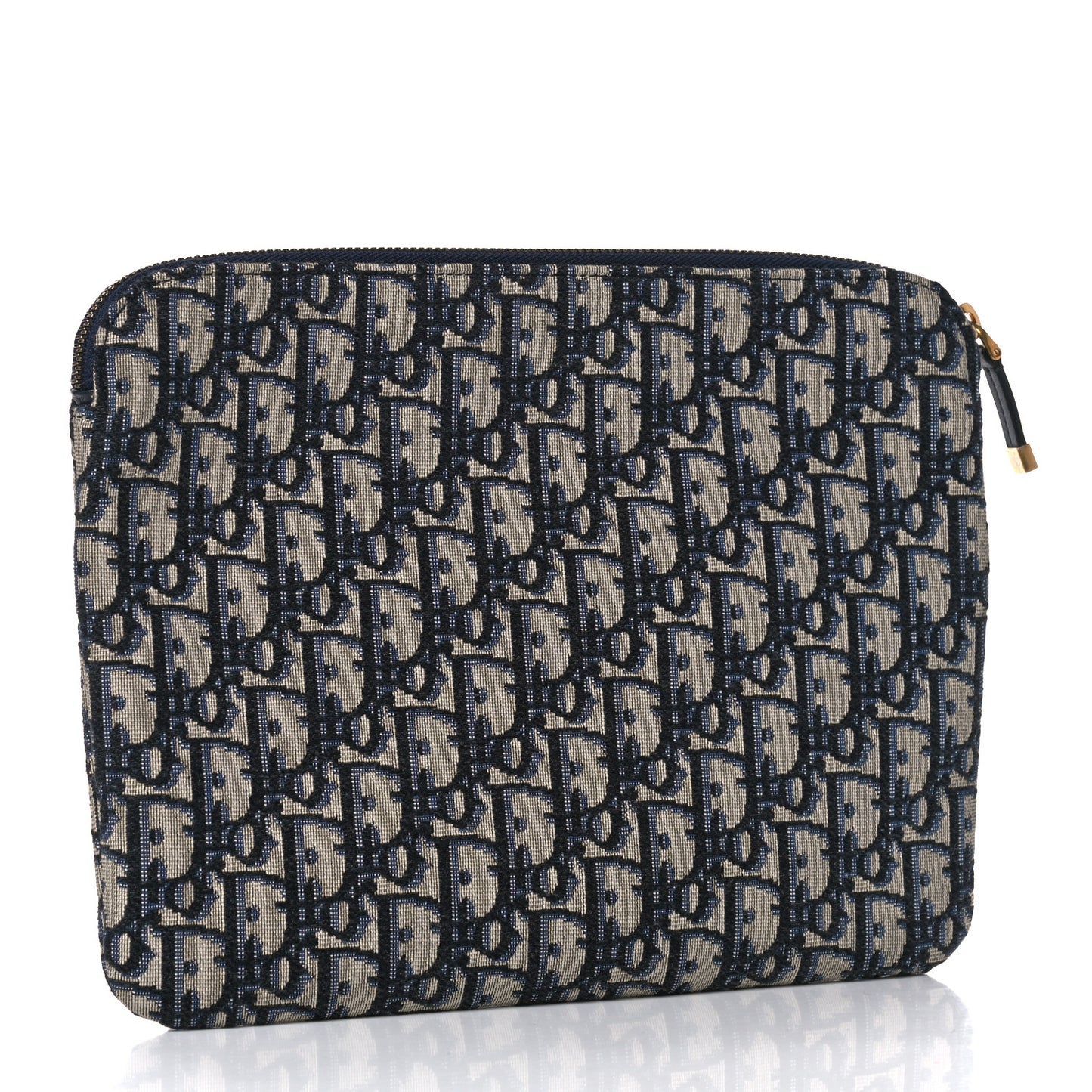 Oblique Pouch Clutch Blue