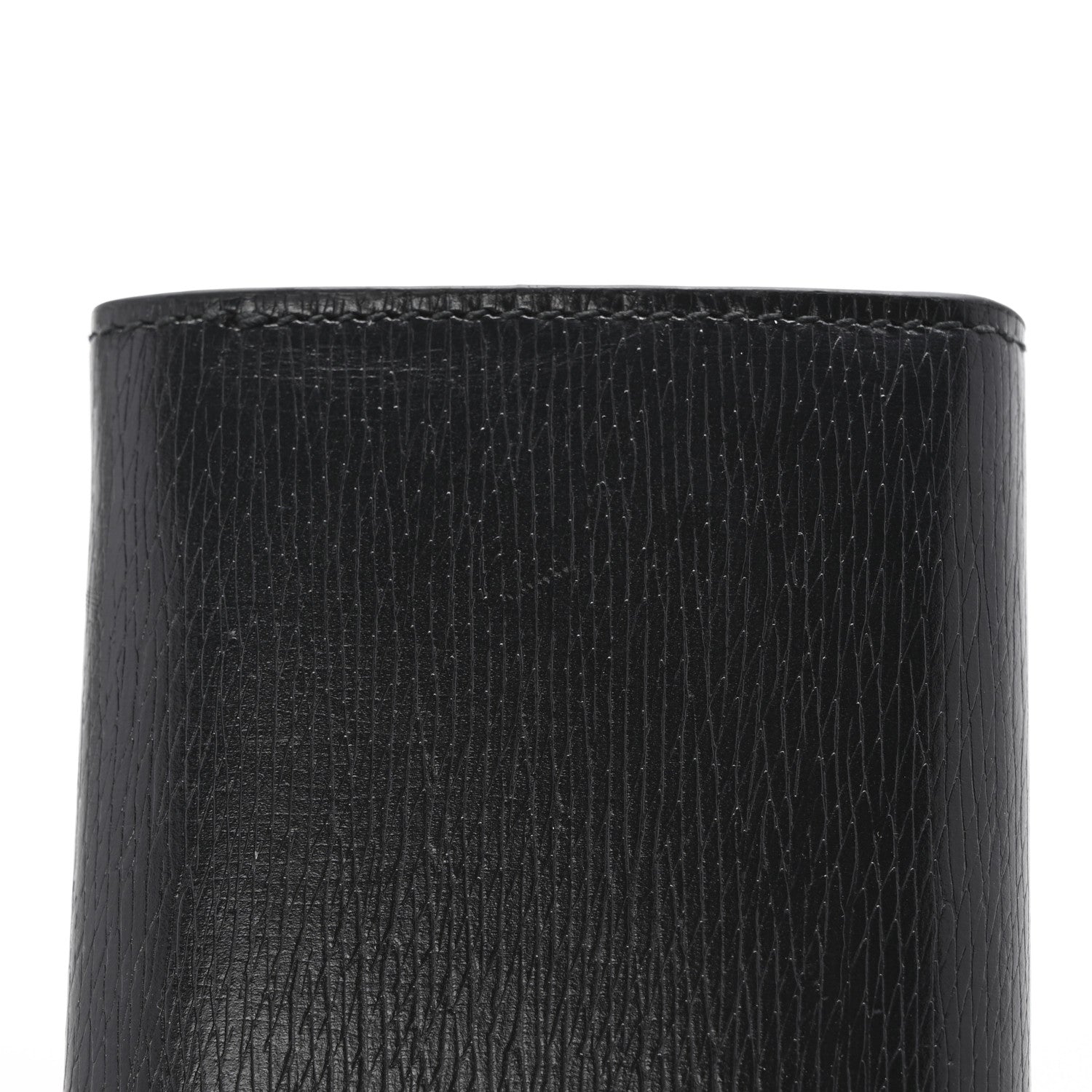Gucci Azalea Calfskin Script Card Case Black 10 of 10