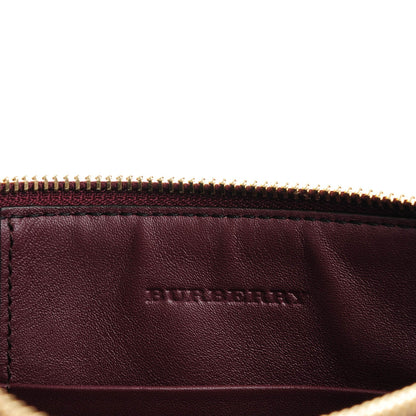 Burberry House Check Derby Peyton Crossbody Clutch Bag Mahogany Red 6 of 8