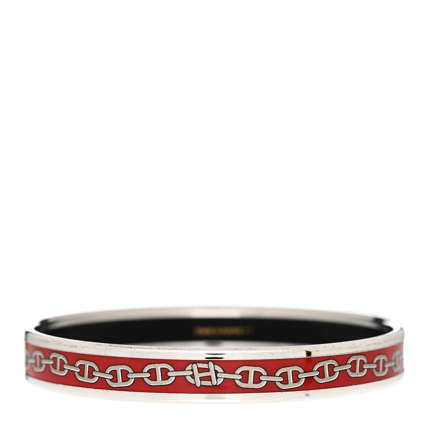 Hermes Enamel Printed Narrow Chaine d'Ancre Bracelet 70 3 of 5