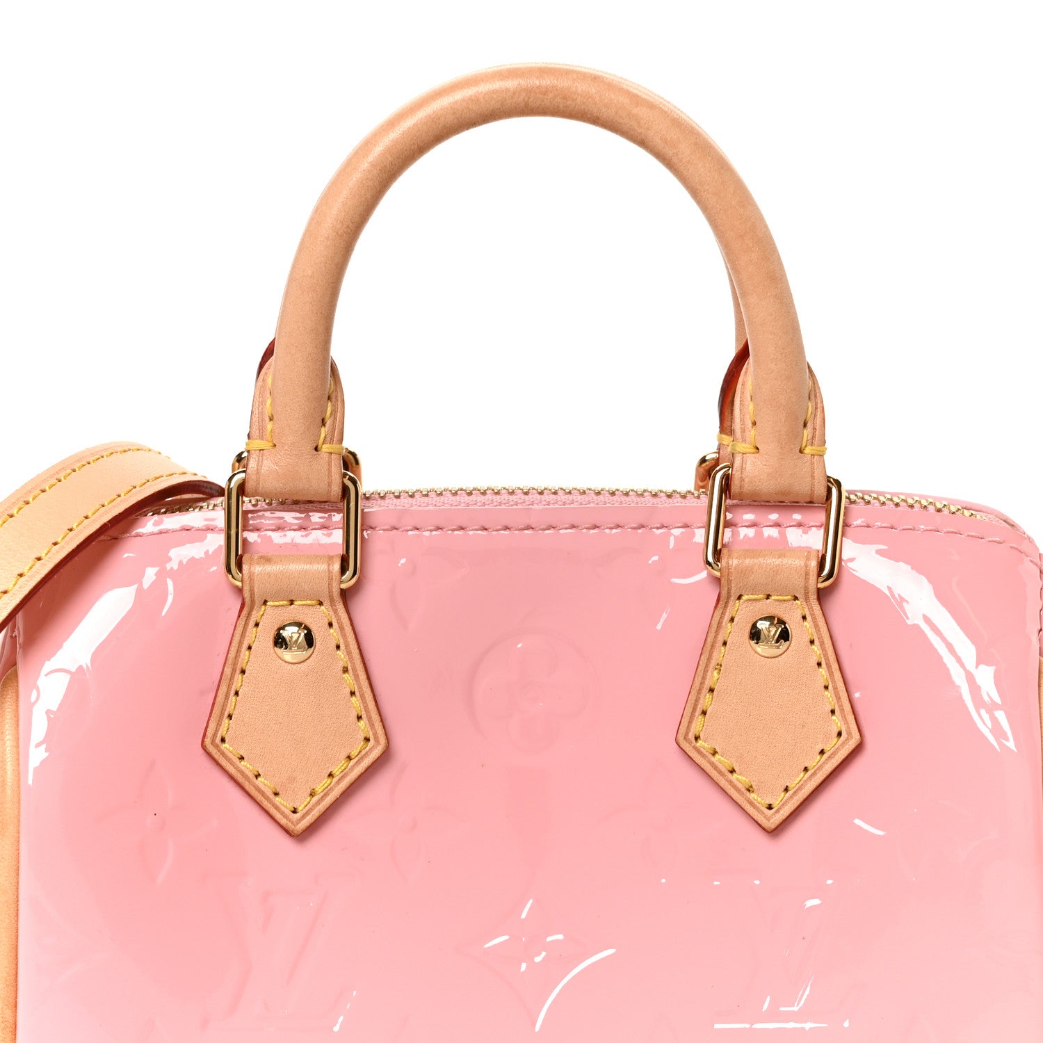 Louis Vuitton Vernis Monogram Nano Speedy Mochi Pink 7 of 11