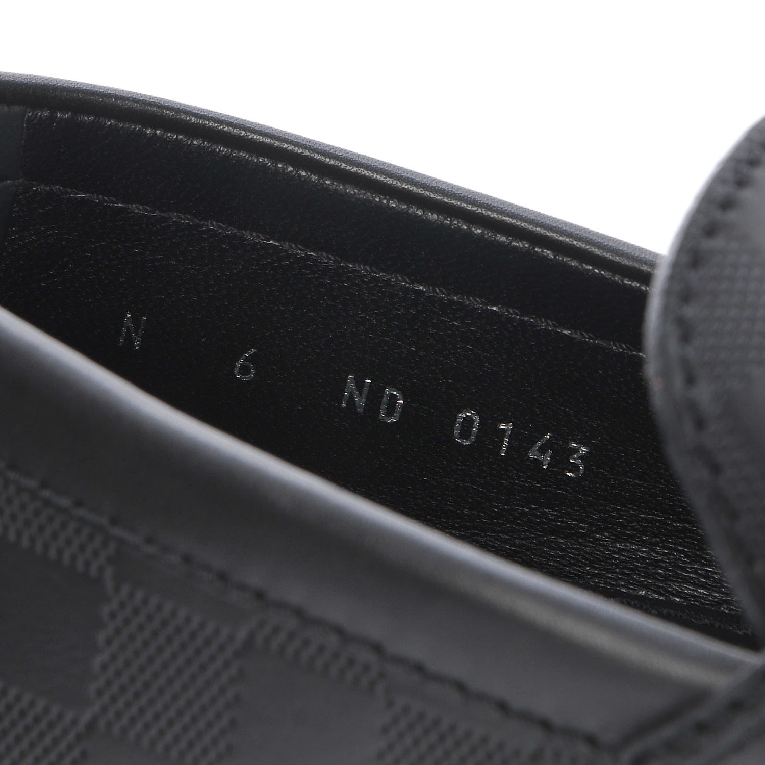 Louis Vuitton Mens Damier Hockenheim Moccasin Loafers 6 Onyx 12 of 13