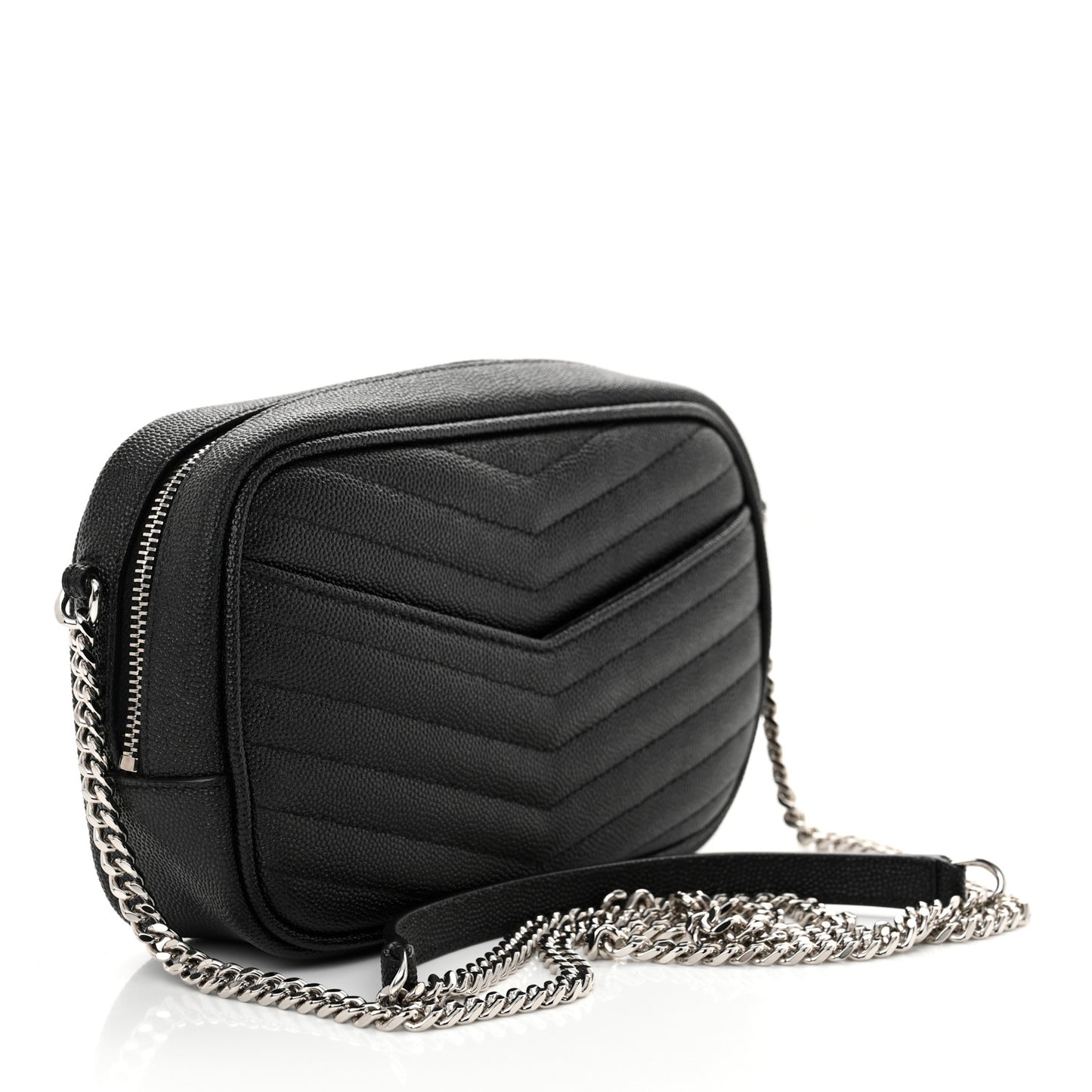 Grain De Poudre Matelasse Monogram Mini Lou Camera Bag Black