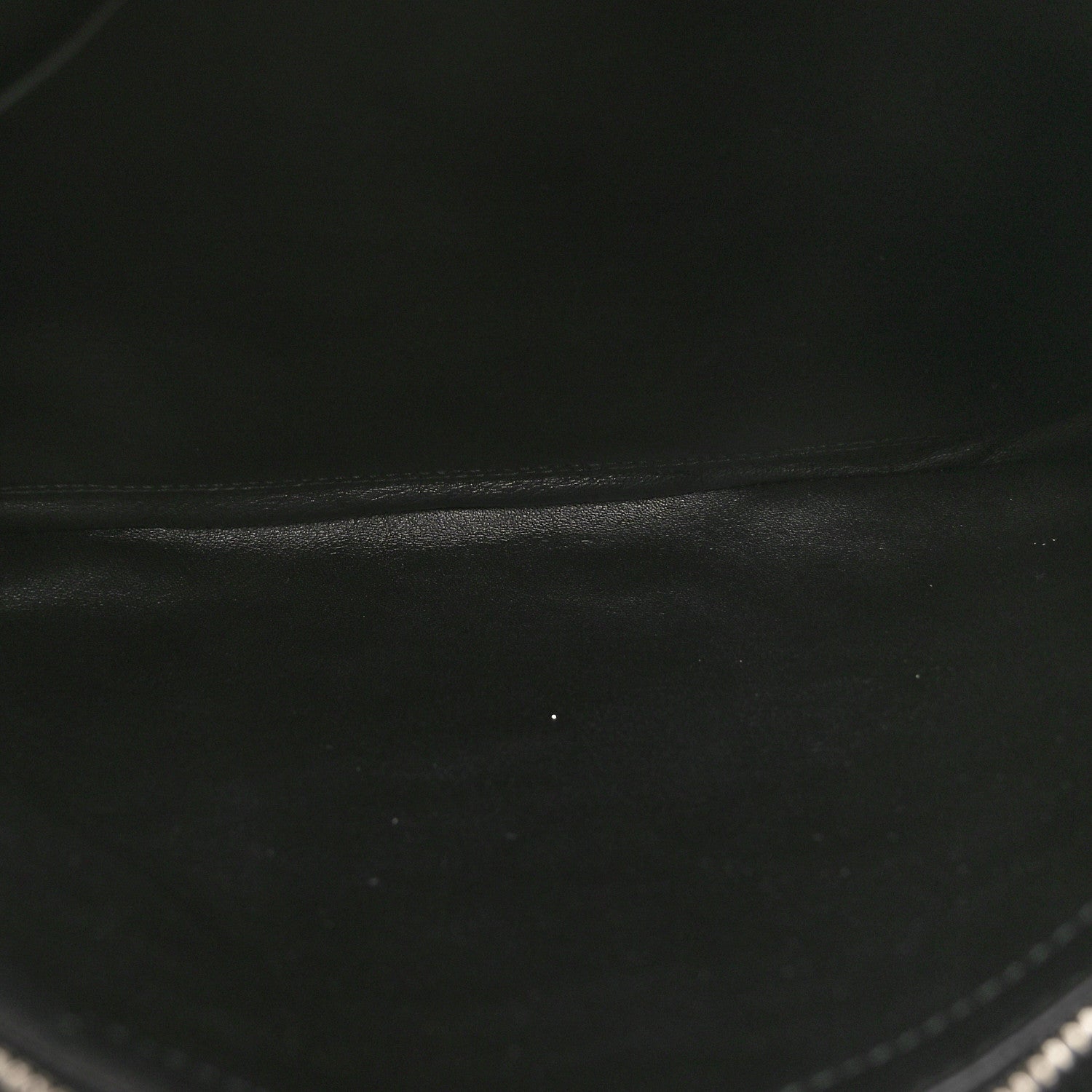 Balenciaga Sheepskin Shearling Contrasted Logo Large Zip Pouch Black 5 of 10
