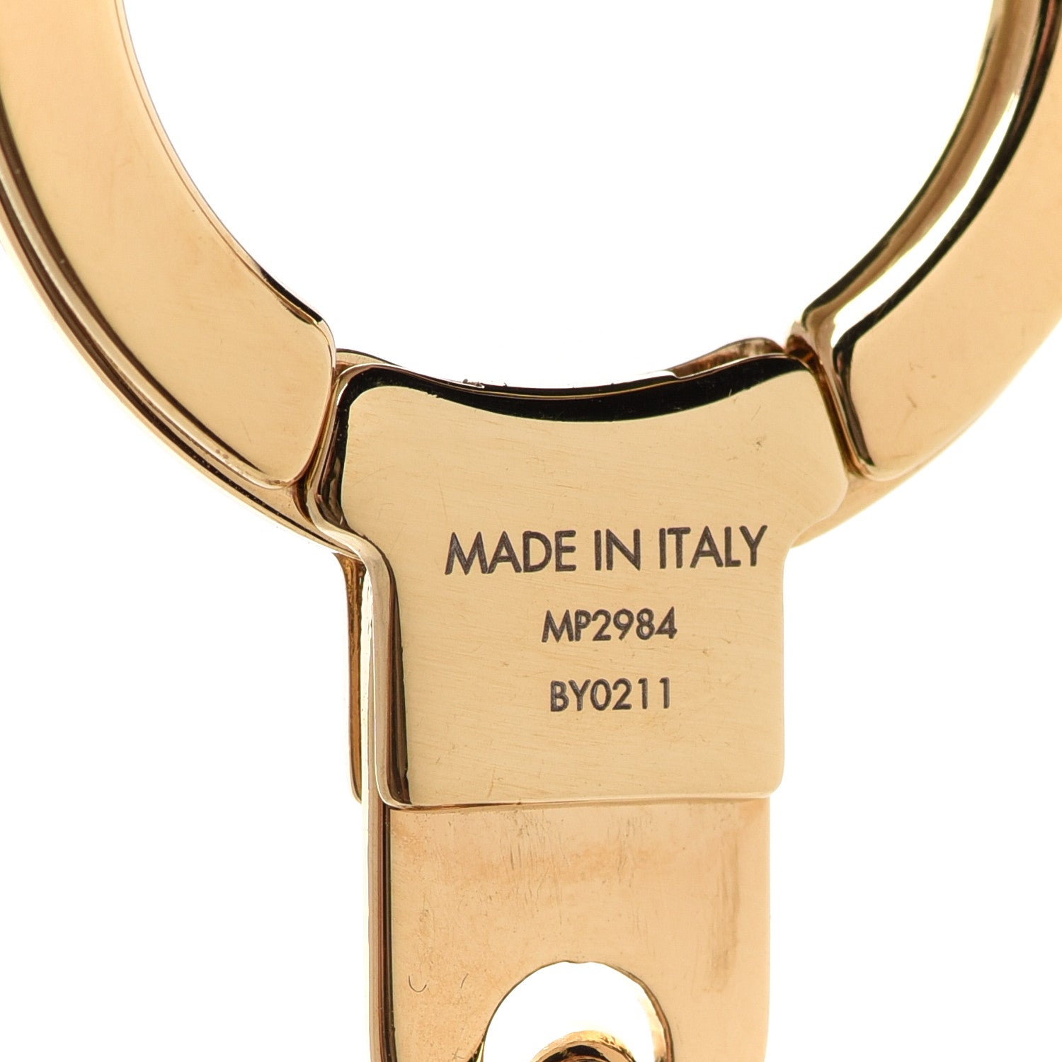 Louis Vuitton Metal LV Edge Chain Bag Charm Silver Gold 4 of 5