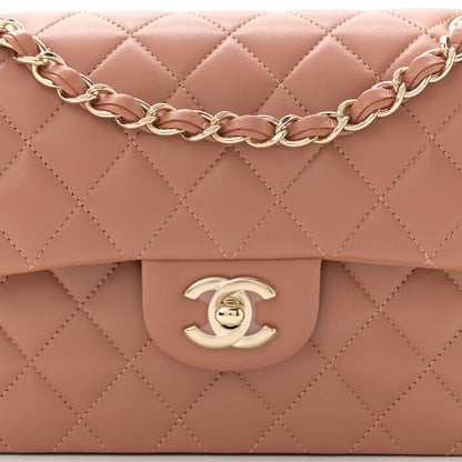 Chanel Lambskin Quilted Small Double Flap Brown 8 of 11