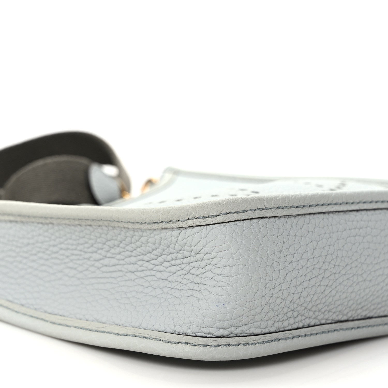 Hermes Taurillon Clemence Amazone Evelyne TPM Bleu Pale Etain 7 of 9