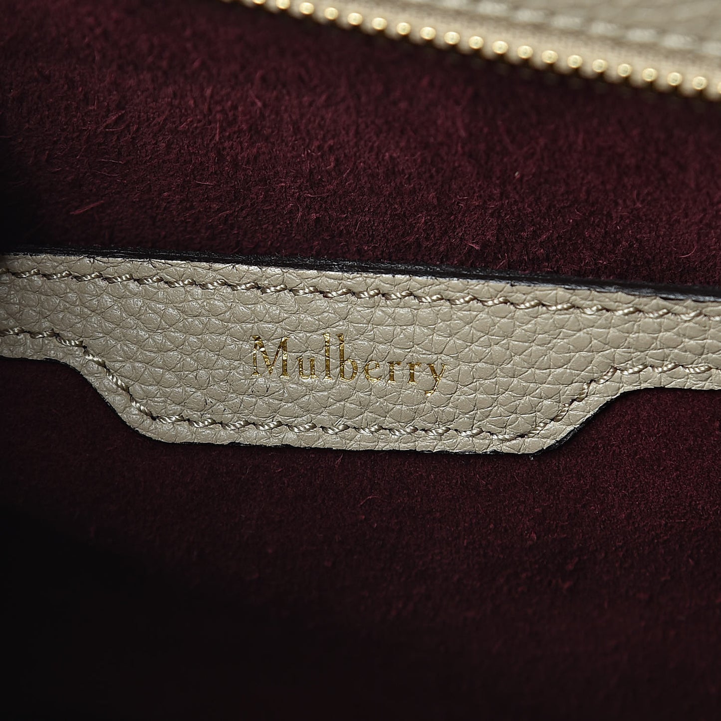 Classic Grain Small Bayswater Zip Tote Dune