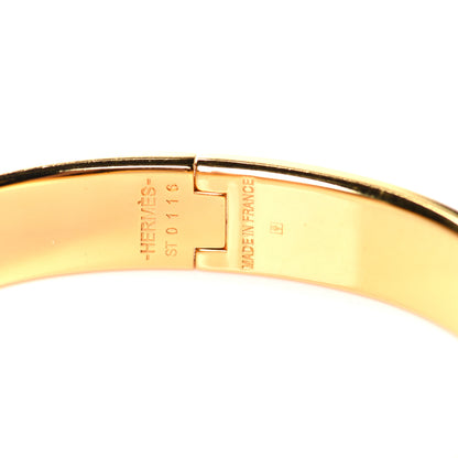 Hermes Enamel Narrow Clic Clac H Bracelet GM Black 5 of 6
