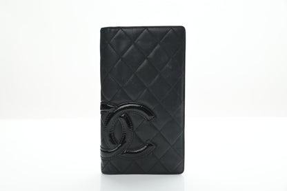 Chanel Calfskin Quilted Cambon Yen Wallet Black 1 of 25