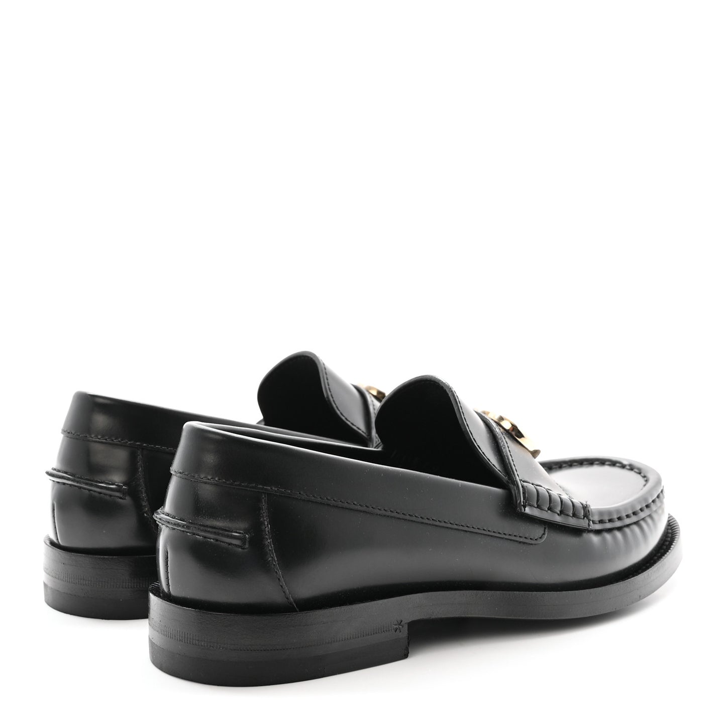 Calfskin Millennial Ribot Womens GG Loafers 36 Black