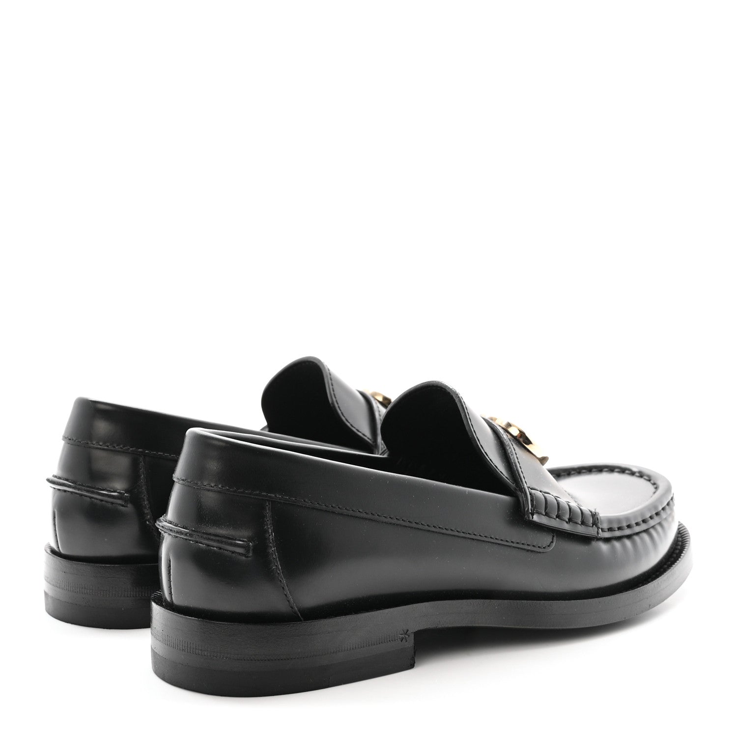Gucci Calfskin Millennial Ribot Womens GG Loafers 36 Black 4 of 9
