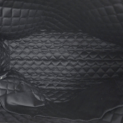 Chanel Leather Large Frame Tote Dark Brown 7 of 10