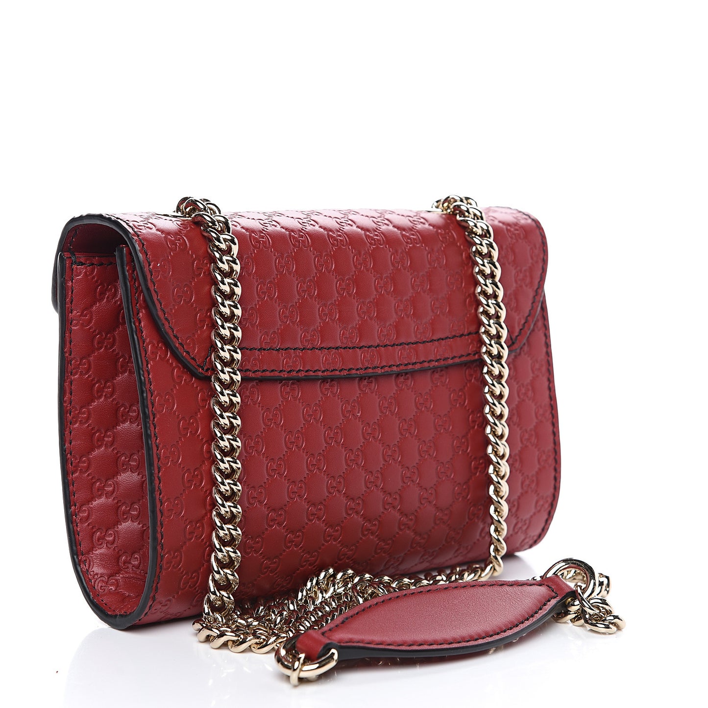 Soft Microguccissima Mini Emily Chain Shoulder Bag Rosso