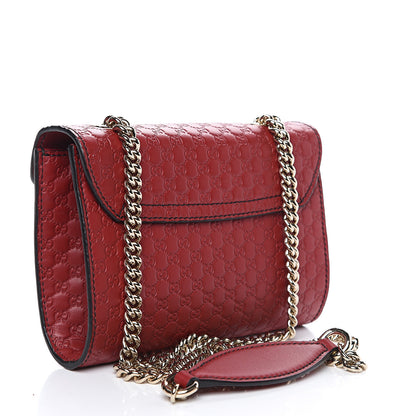 Gucci Soft Microguccissima Mini Emily Chain Shoulder Bag Rosso 2 of 10