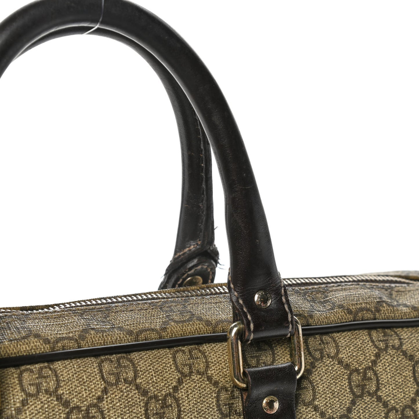 GG Plus Monogram Briefcase Dark Brown