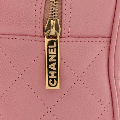 Chanel Caviar Quilted Small Bowler Pink 11 of 15