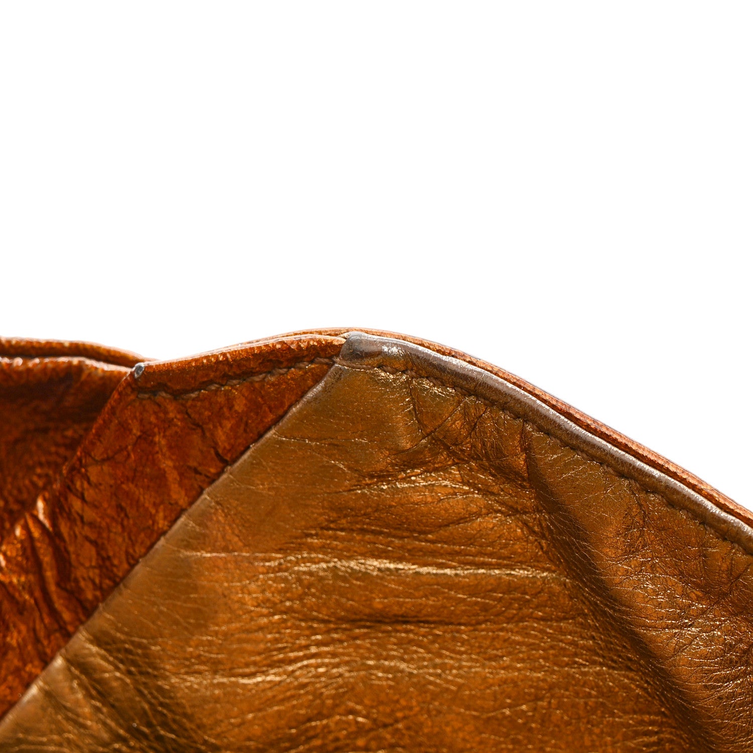 Gucci Patent Medium Hysteria Top Handle Bag Gold 12 of 20