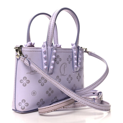 Christian Louboutin Calfskin Loubinthesky Mini East West Cabata Tote Lavender 3 of 13