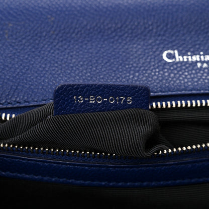 Christian Dior Grained Calfskin Medium Diorama Flap Bag Blue 5 of 17