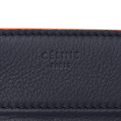 Celine Supple Calfskin Large Phantom Luggage Navy Blue Orange 6 of 17