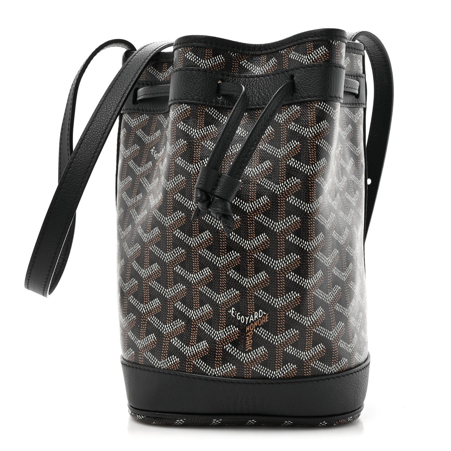 Goyard Goyardine Petit Flot Bucket Bag PM Black 1 of 10