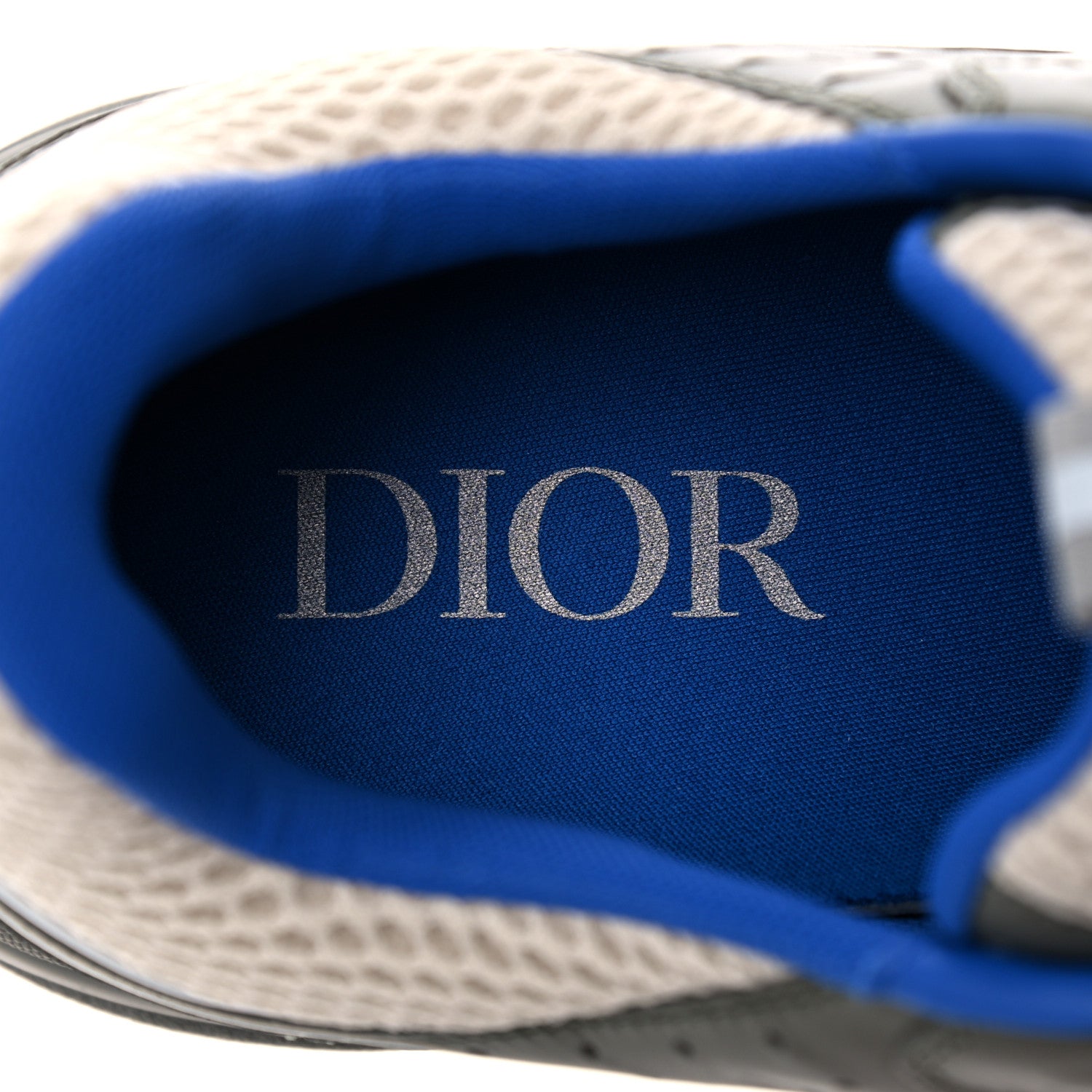Christian Dior Technical Mesh Calfskin Mens B22 Sneakers 43 Olive Green Black White Grey 7 of 12