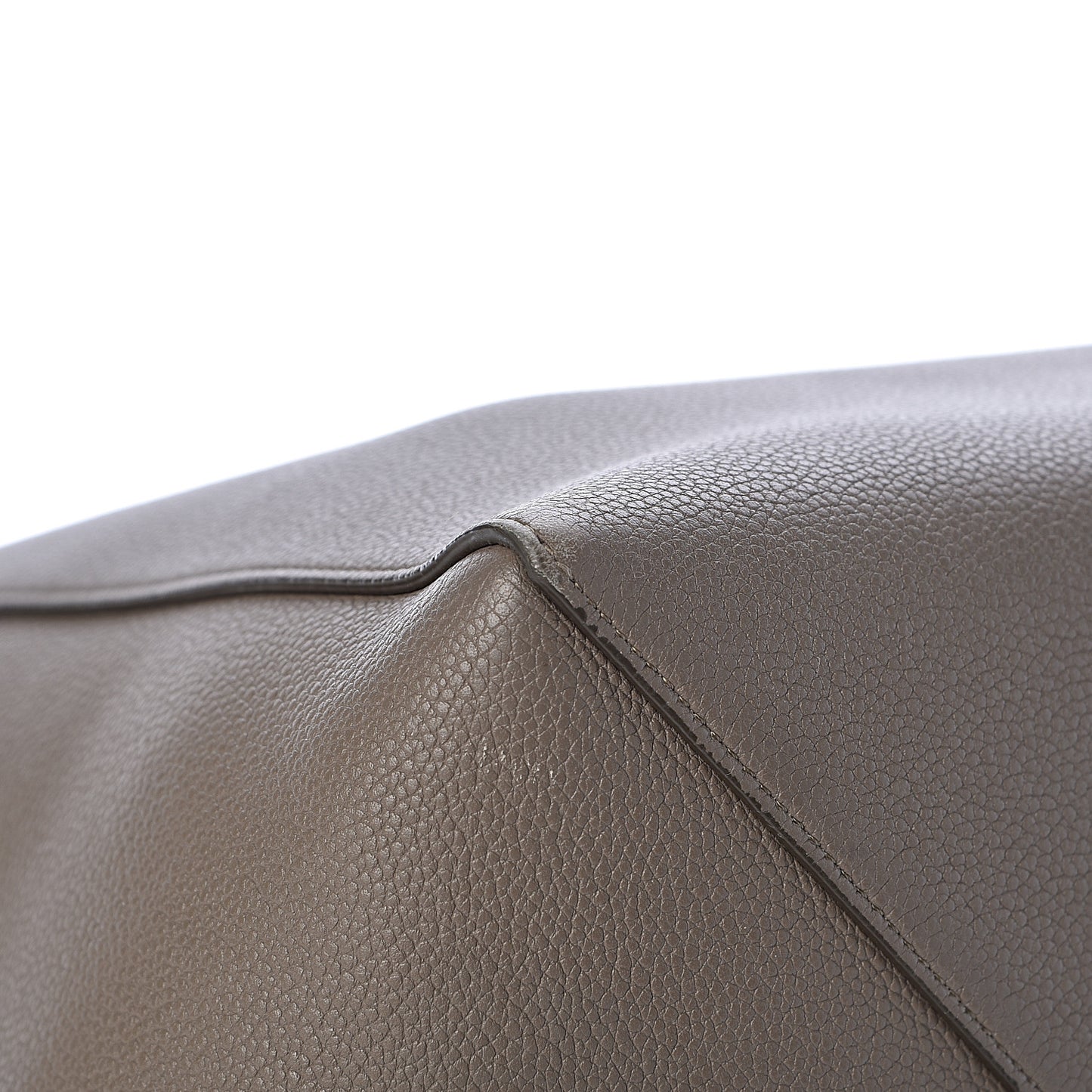 Soft Grained Calfskin Medium Belt Cabas Phantom Taupe