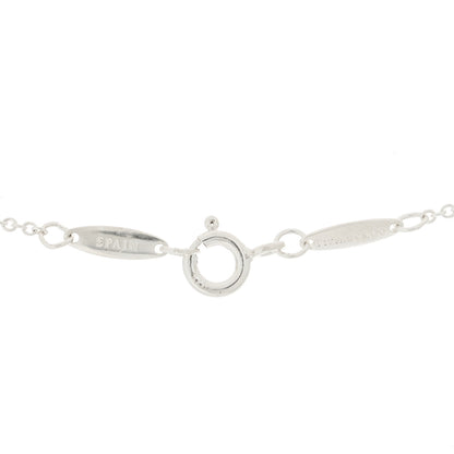 Tiffany Sterling Silver Aquamarine .13ct Elsa Peretti Color by the Yard Pendant Necklace 6 of 7