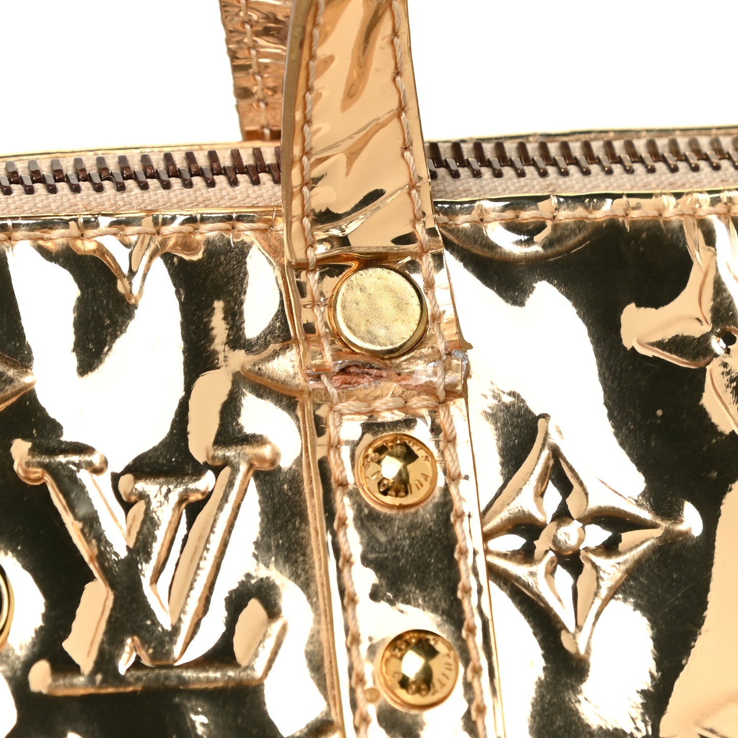 Monogram Miroir Bellevue PM Dore Gold