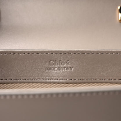 Chloe Shiny Calfskin Suede Mini C Double Carry Motty Grey 6 of 9