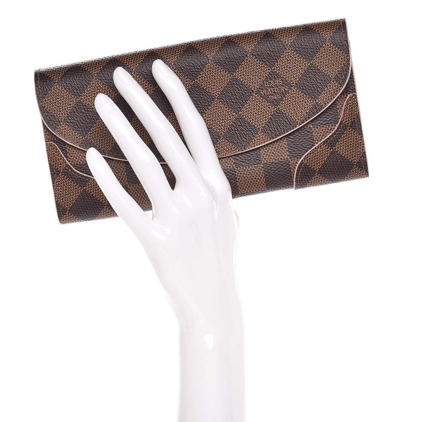 Damier Ebene Caissa Wallet Rose Ballerine