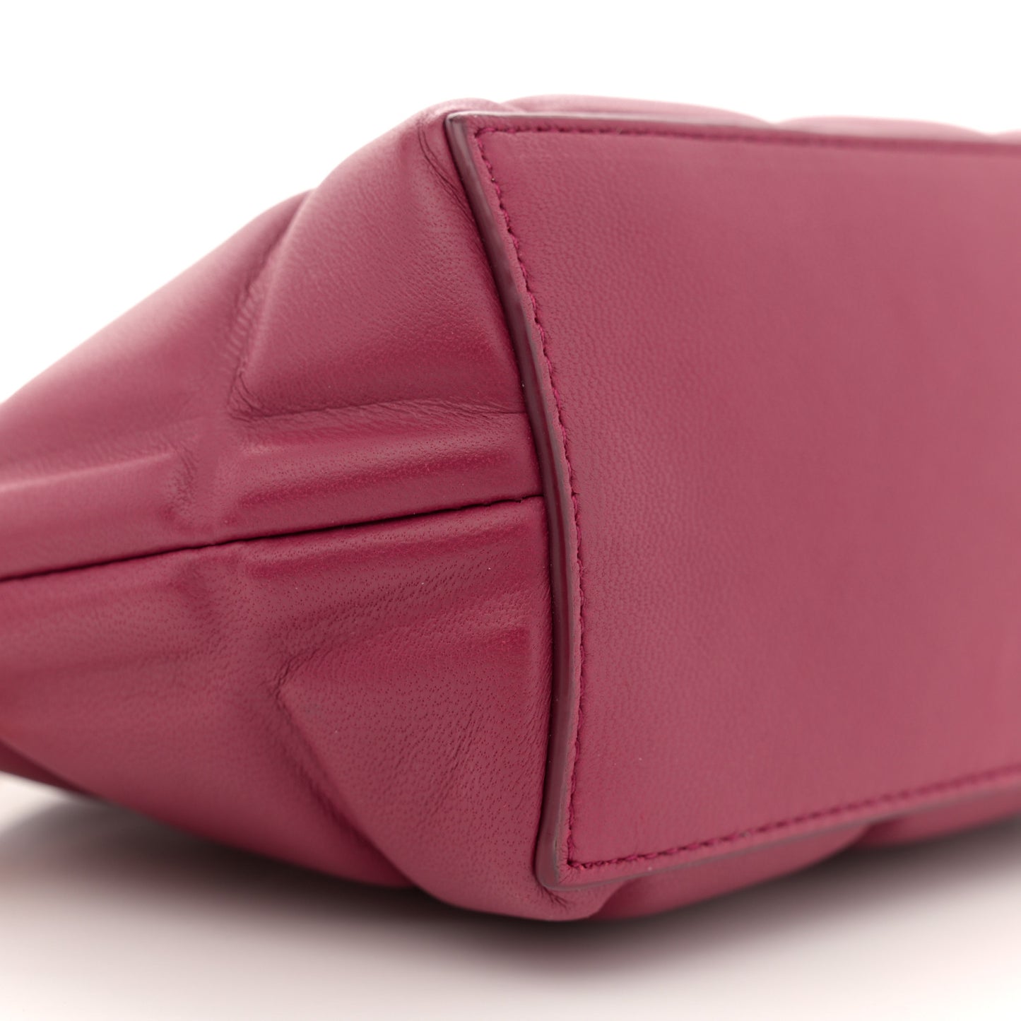 Padded Nappa Mini Half Moon Bag Purple