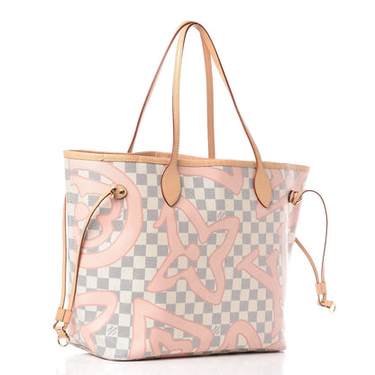Louis Vuitton Damier Azur Tahitienne Neverfull MM 3 of 15