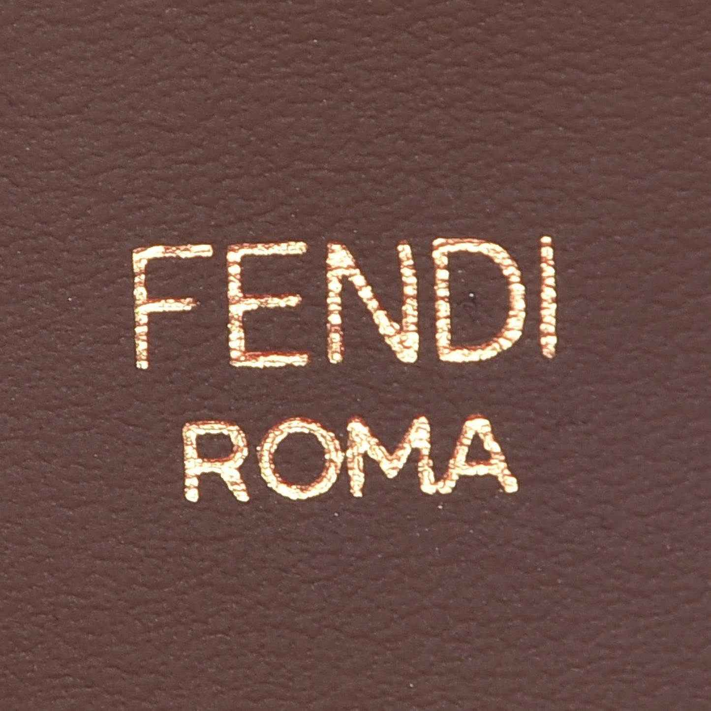 Calfskin FF 1974 Embossed Mini Strap You Maya Black