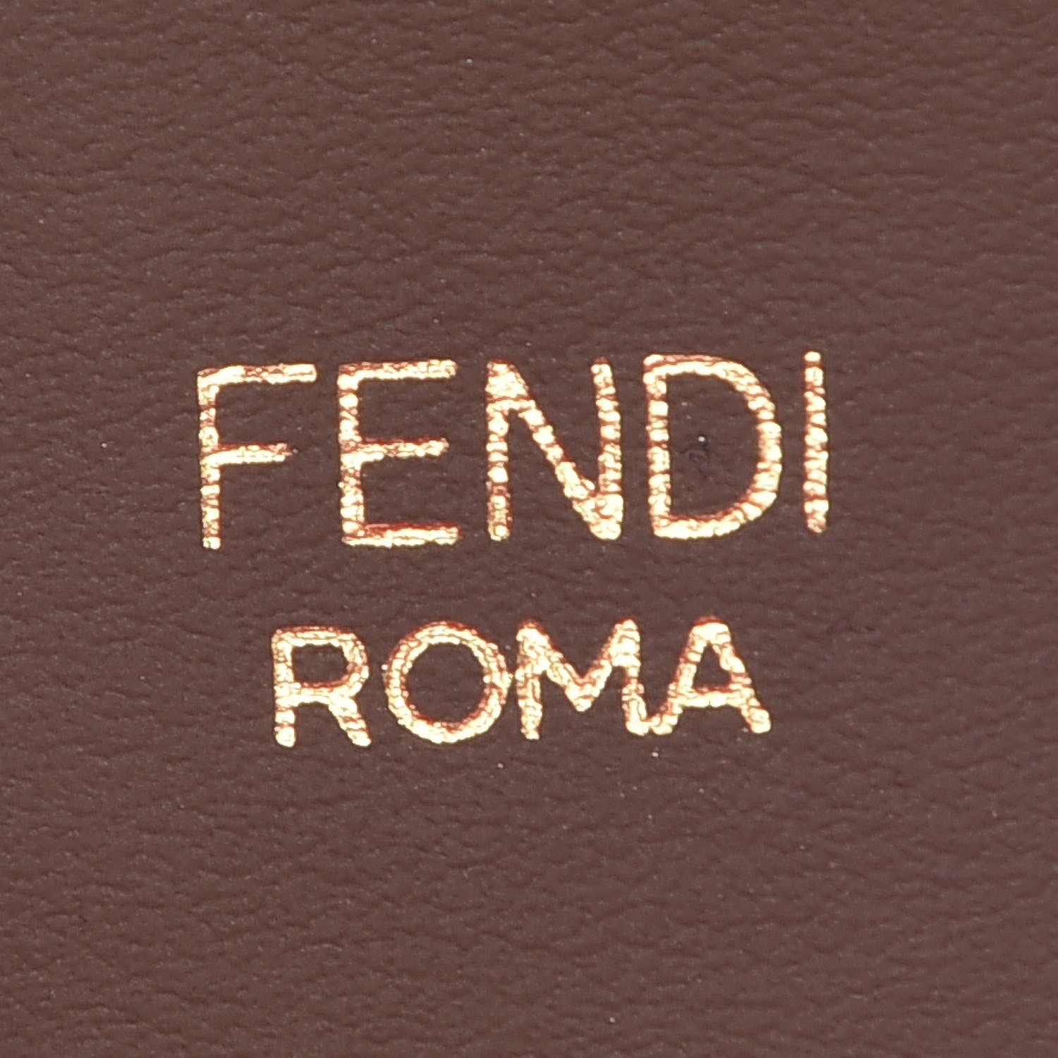 Fendi Calfskin FF 1974 Embossed Mini Strap You Maya Black 4 of 4