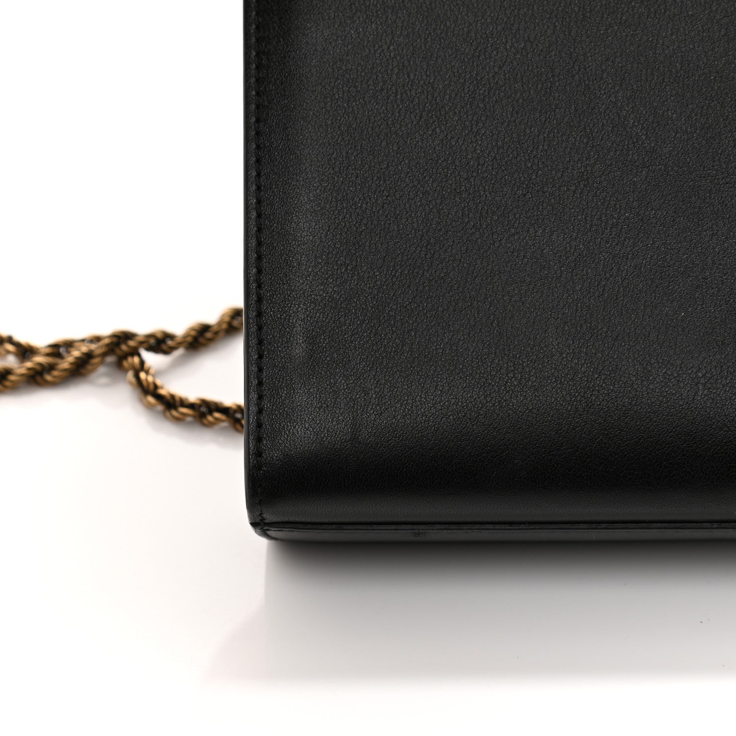 Saint Laurent Smooth Calfskin Medium Braided Monogram Kate Satchel Black 12 of 12