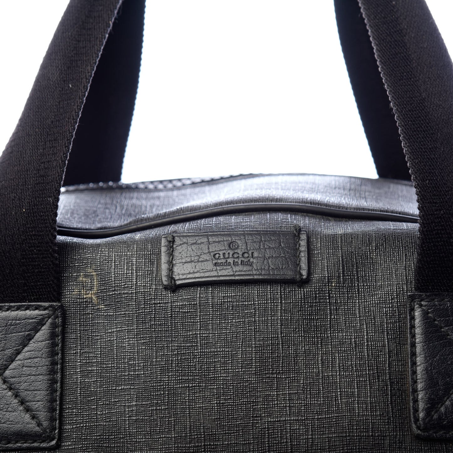 GG Supreme Monogram Large Duffle Black Grey