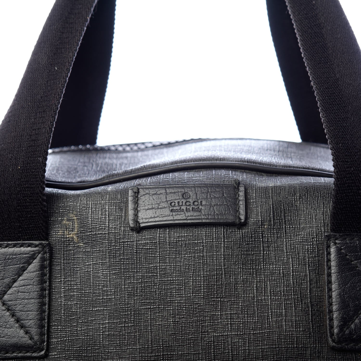 Gucci GG Supreme Monogram Large Duffle Black Grey 9 of 10
