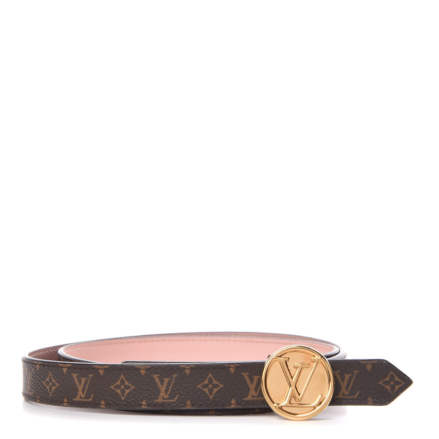 Louis Vuitton Monogram 20mm LV Circle Reversible Belt 85 34 1 of 6