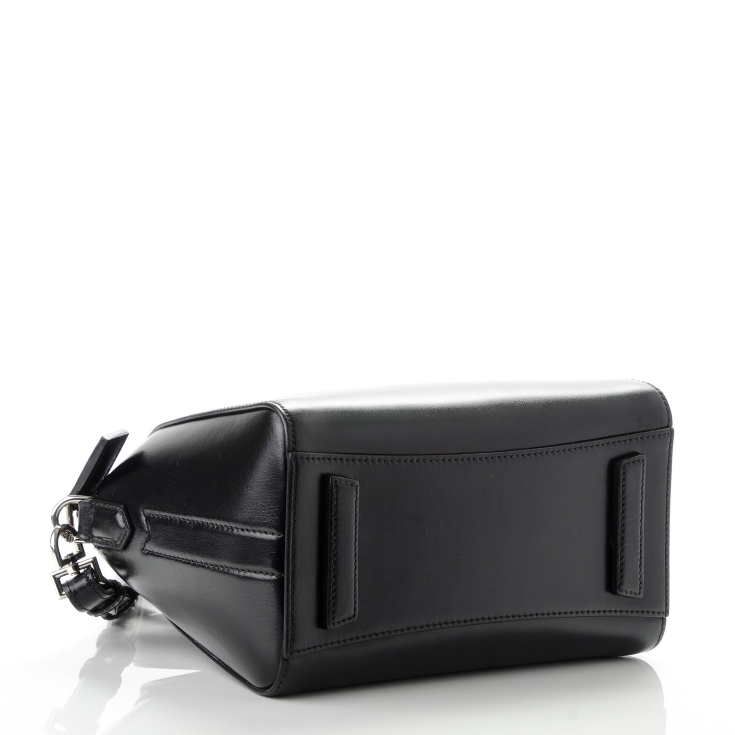 Shiny Lord Calfskin Mini Antigona Black