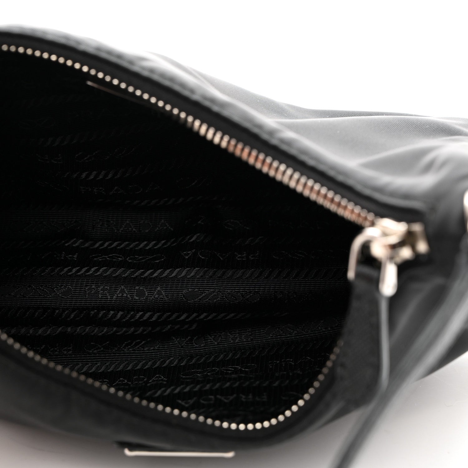 Prada Tessuto Nylon Saffiano Mini Re-Edition 2005 Bag Black 5 of 10
