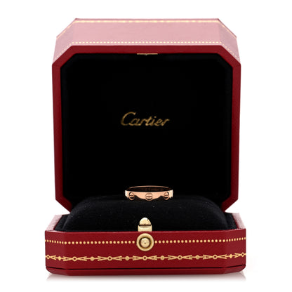 Cartier 18K Pink Gold 3.5mm LOVE Wedding Band Ring 53 6.5 5 of 5