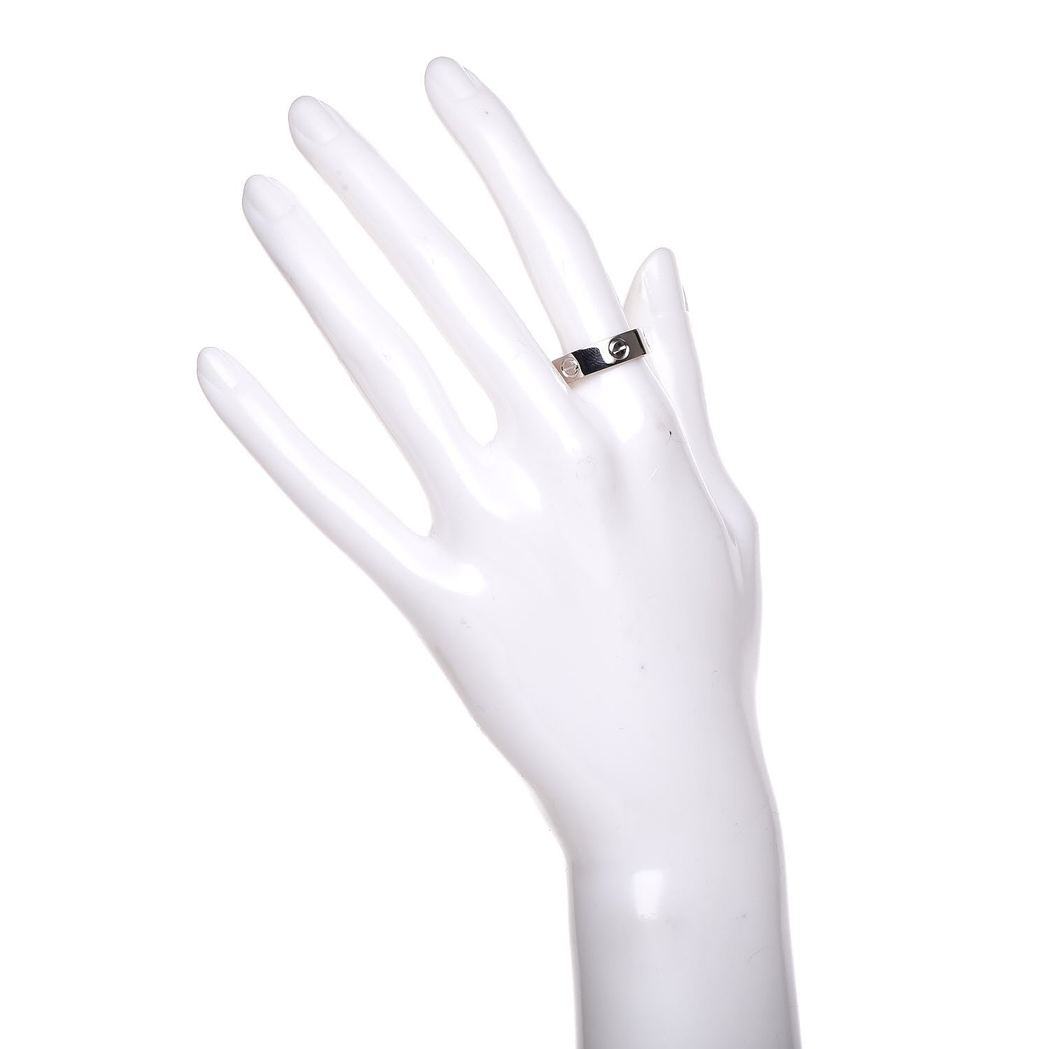 Cartier 18K White Gold 5.5mm LOVE Ring 57 8 2 of 4